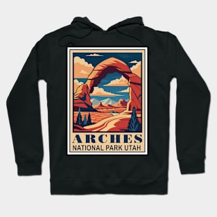 Retro Arches National Park Hoodie